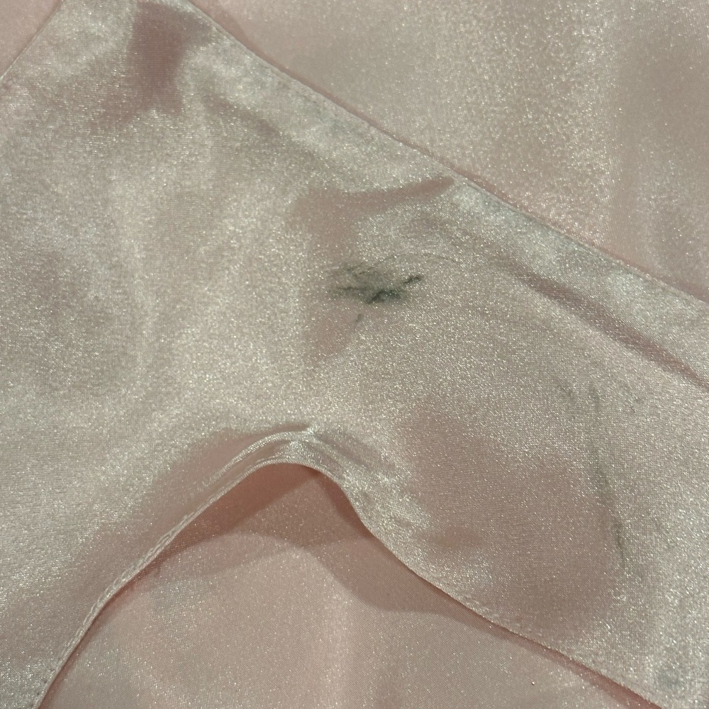 Victoria’s Secret Pale Pink Silky Chemise Slip Dress Lingerie Négligée Size L - Picture 8 of 12